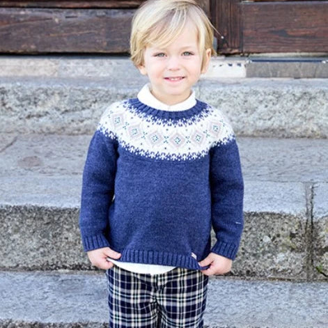 Boys Shirt and Blue Tartan Shorts