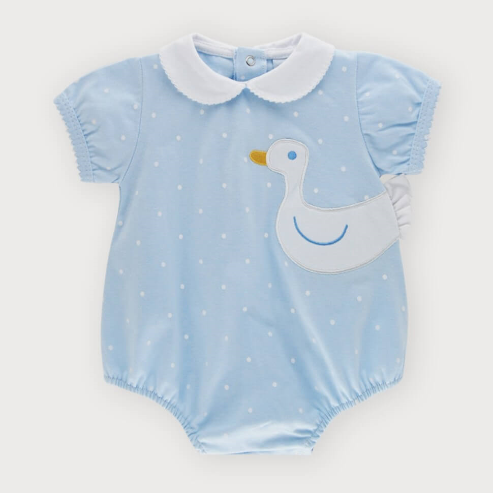 Sardon lil duck romper from tors childrens wear ss23
