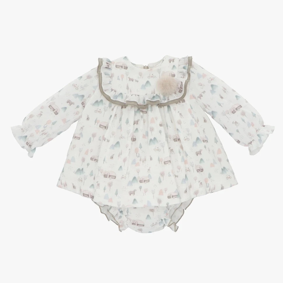 "Carmen" Dress Set from tors childrens wear aw23 collection by spanish brand martin aranda