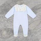 sky blue all in one babygrow