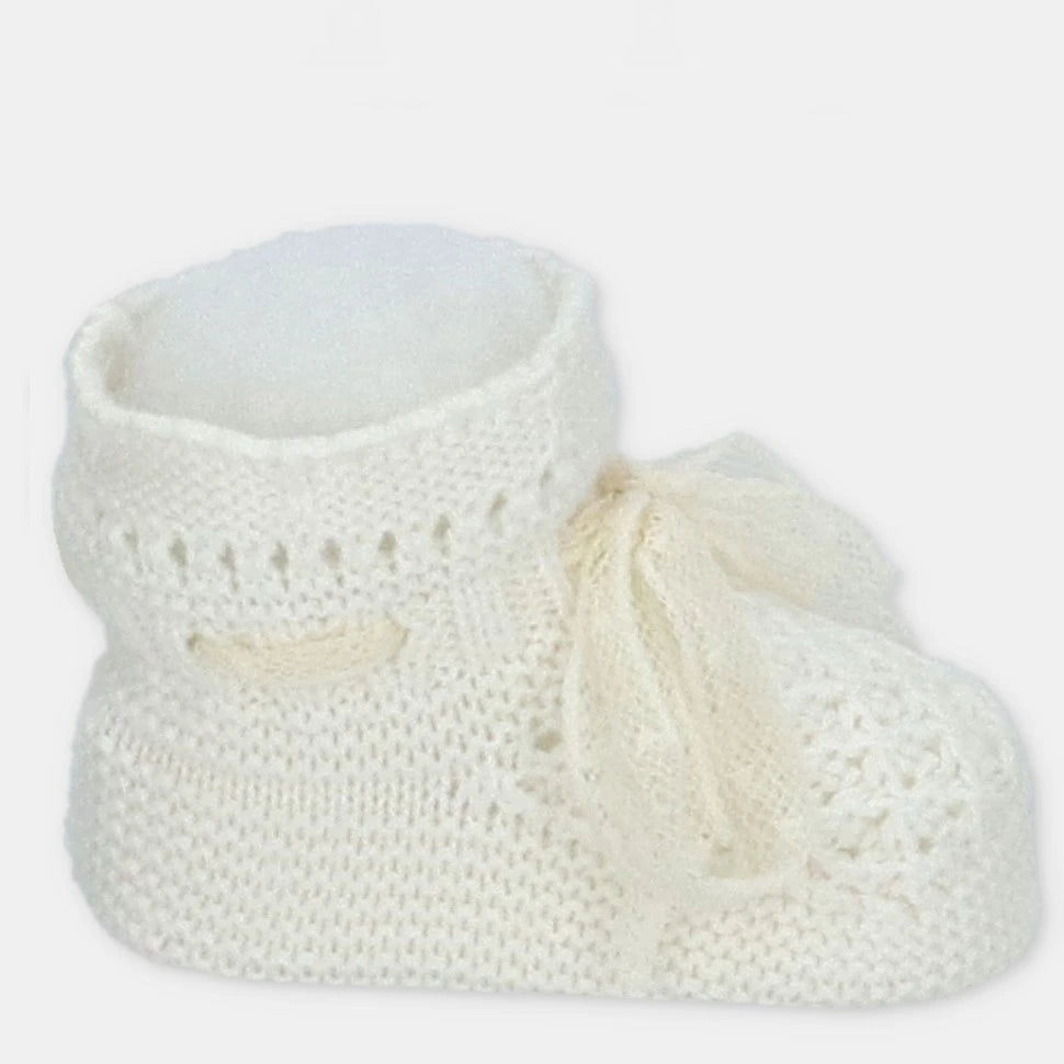 lace knitted booties by martin aranda from tors childrens wear