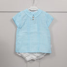 martin aranda boys sky shirt and shorts set