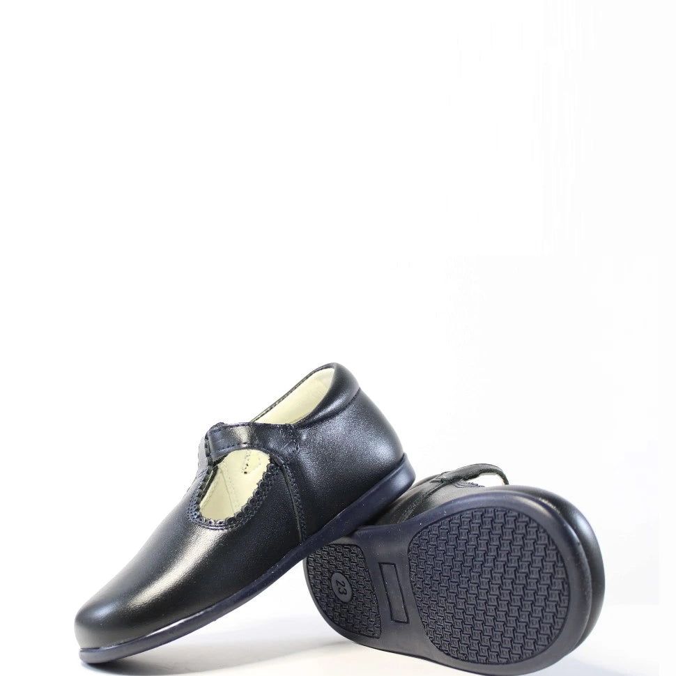 boys navy t bar shoes