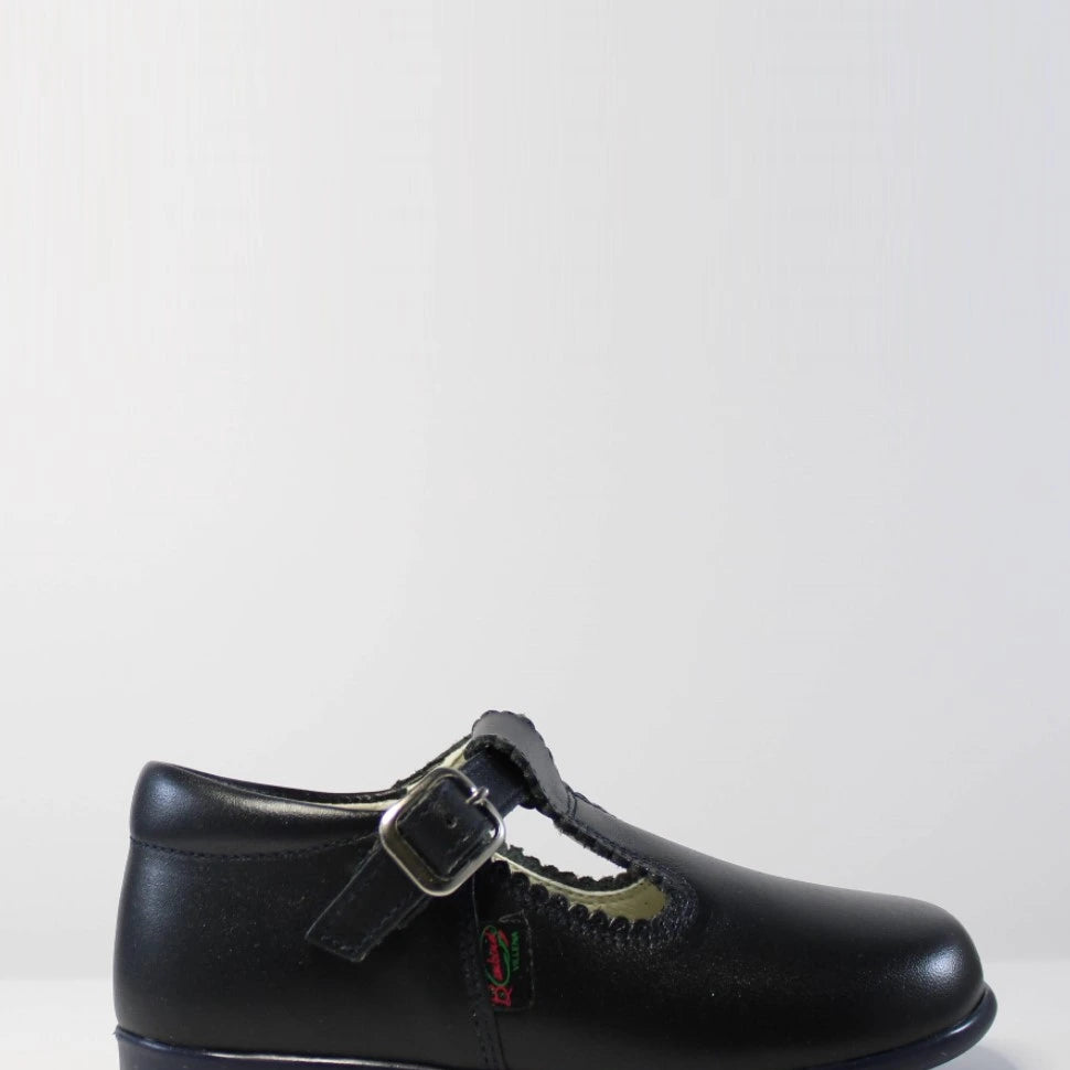 boys navy t-bar shoes by bambi