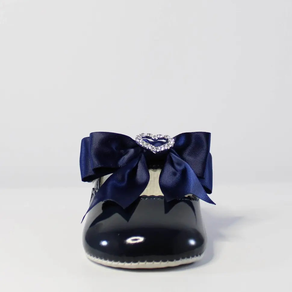 navy patent diamnate bowed baypods from tors childrens wear