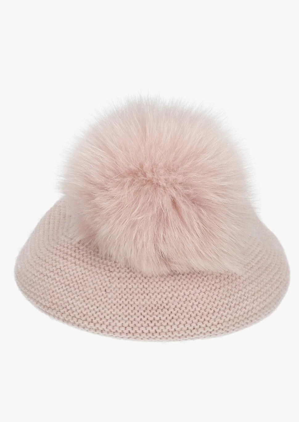 Faux Fur Pom Beret from tors childrens wear aw23 collection by spanish brand martion aranda