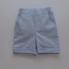 boys sky and white polo shirt and shorts by rigola
