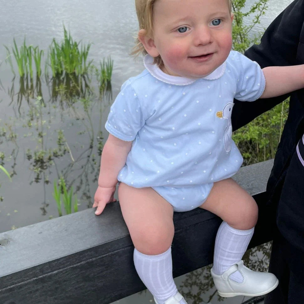 Sardon lil duck romper from tors childrens wear ss23 range