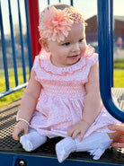 peach baby summer dress by sardon
