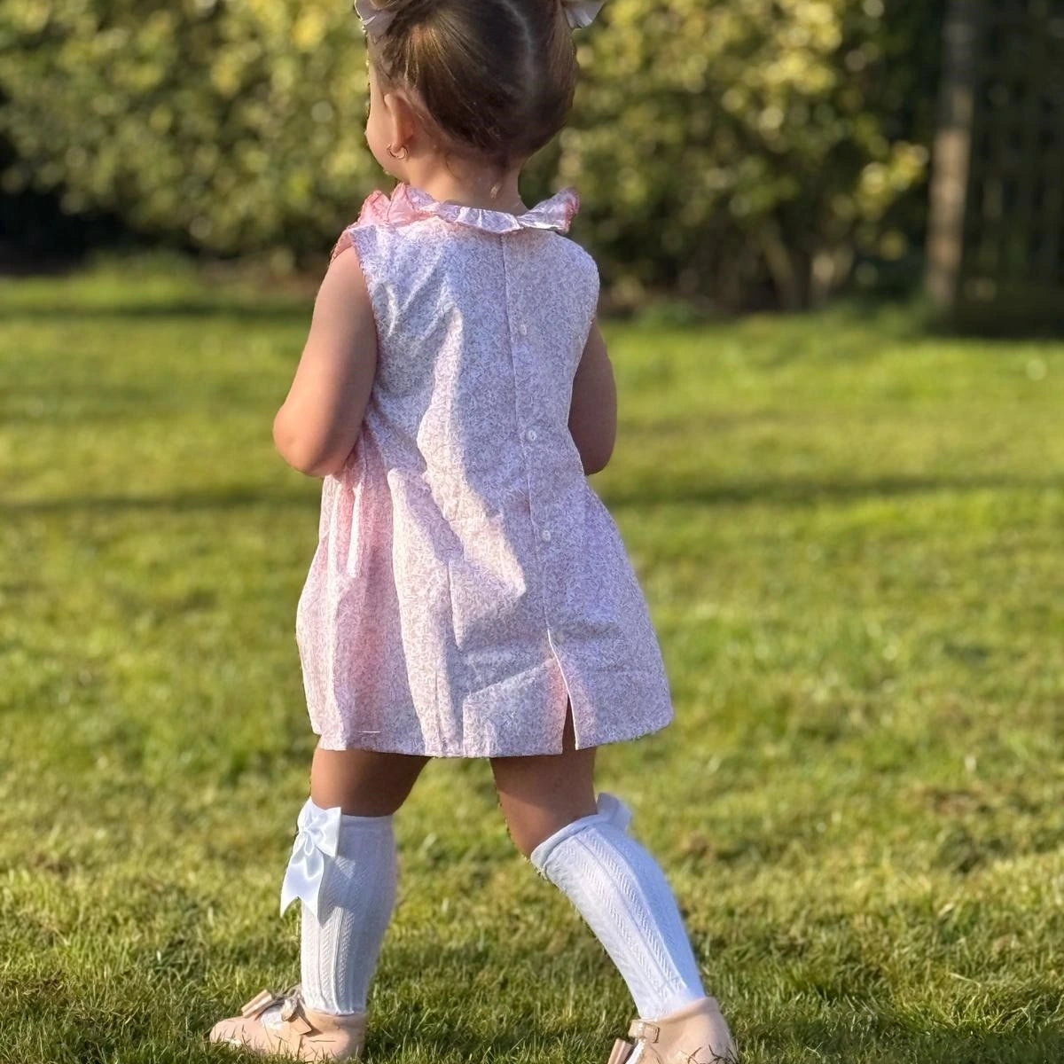 pink sardon dress