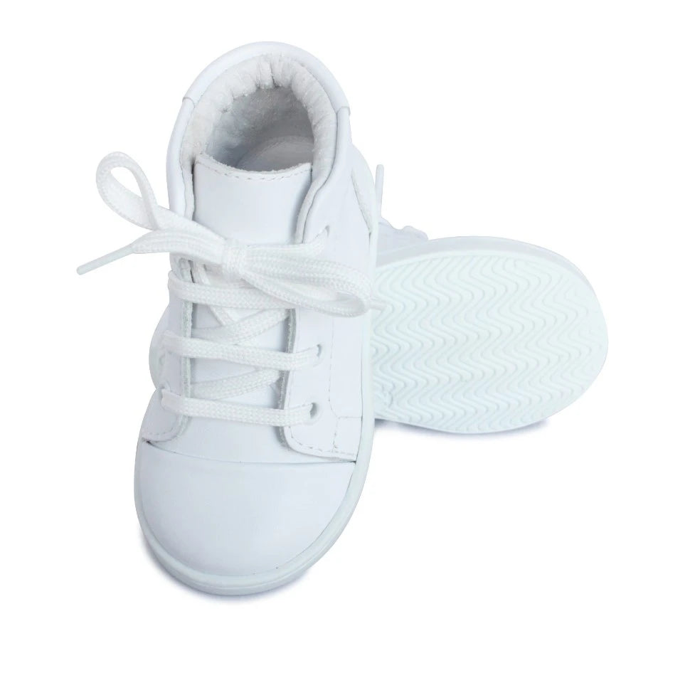 Danilo White Leather Boots - Tor's Children's Wear