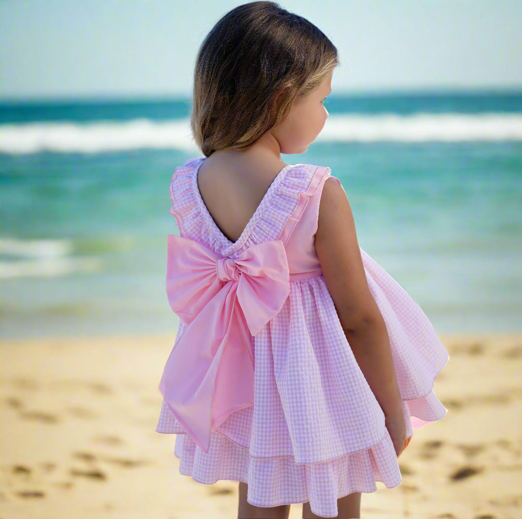 dbb collections Pink Gingham girls dress