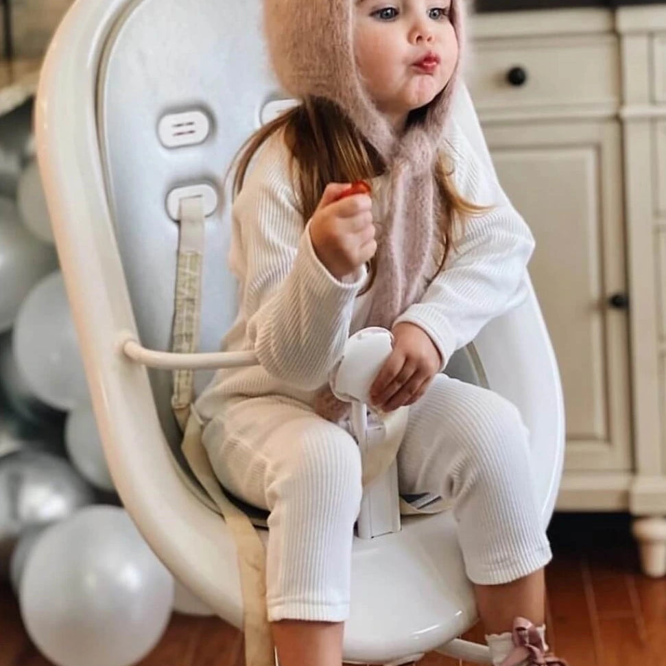 Dusty Pink Cashmere Teddy Hat by petit maison kids