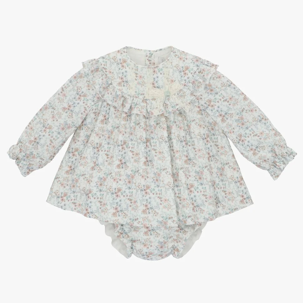 "Elsie" Dress Set from tors childrens wear aw23 collection by spanish brand martin aranda