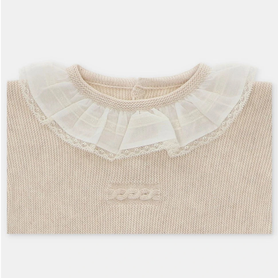 "Carmen" Beige Knit Girls Set by martin aranda