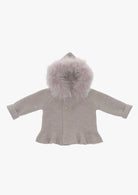 "Leandra" Faux Fur Hooded Coat from tors childrens wear aw23 collection by spanish brand martin aranda