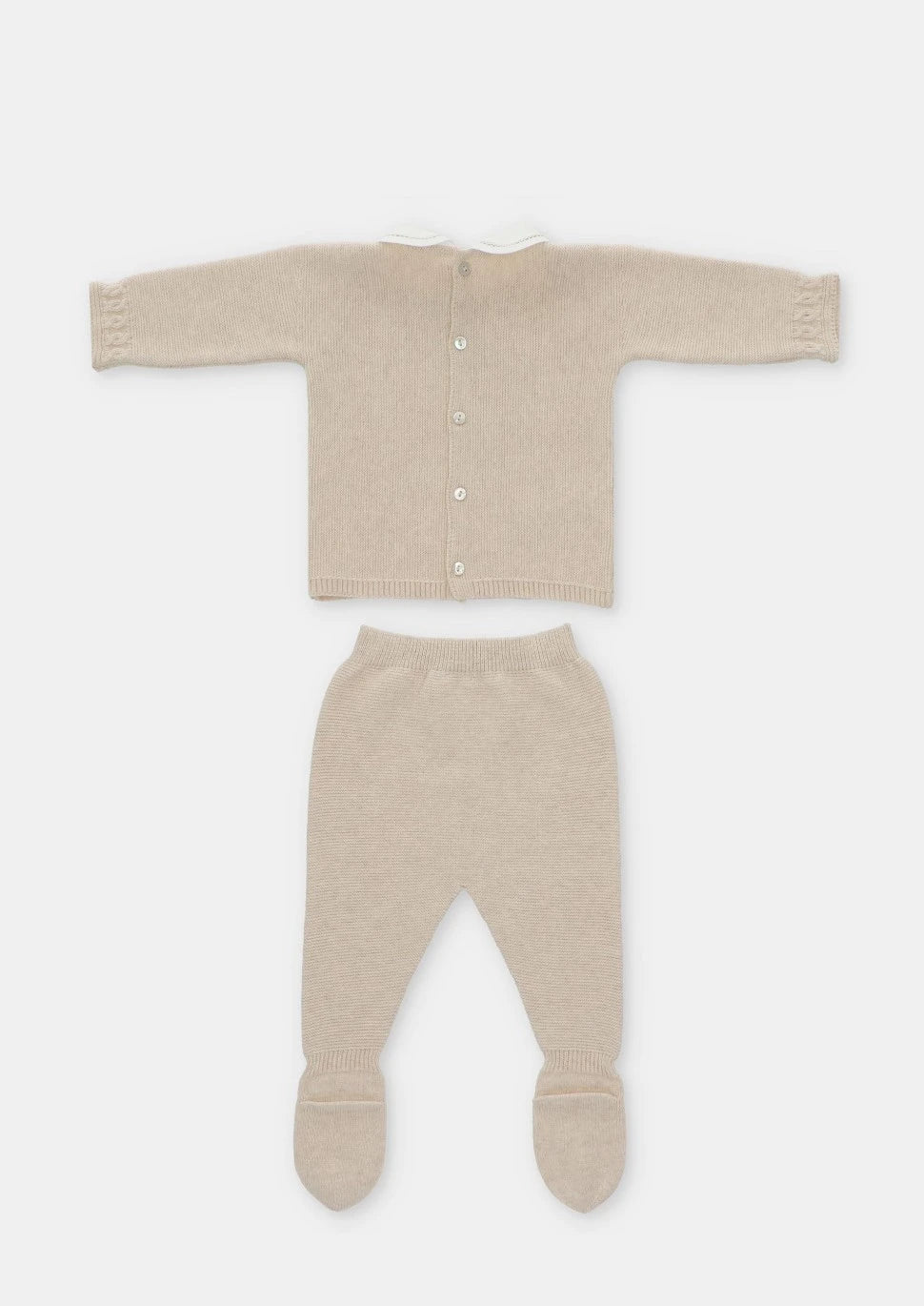 "Mateo" Beige Knit Boys Set by martin aranda