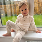 beige lounge set by martin aranda