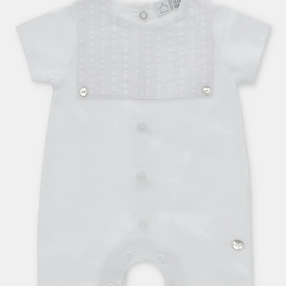 martin aranda Cassius white Bibbed Romper
