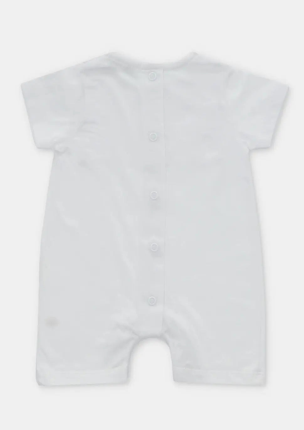 white Bibbed Romper by martin aranda