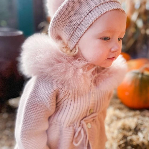 Martin aranda pink single pom beret from tors childrens wear