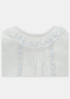 martin aranda unisex white and sky baby romper