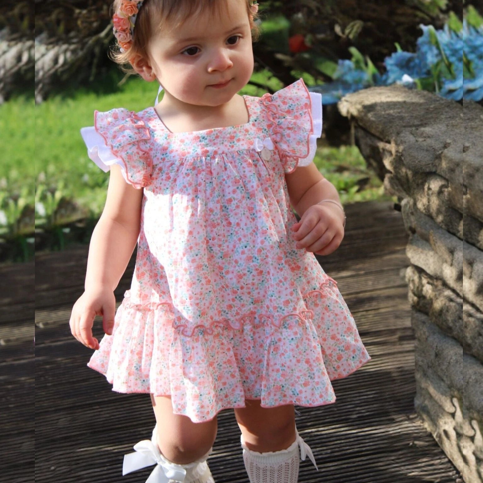 martin aranda "blossom" floral print summer dress