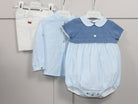 martin aranda half knit romper and boys sibling set