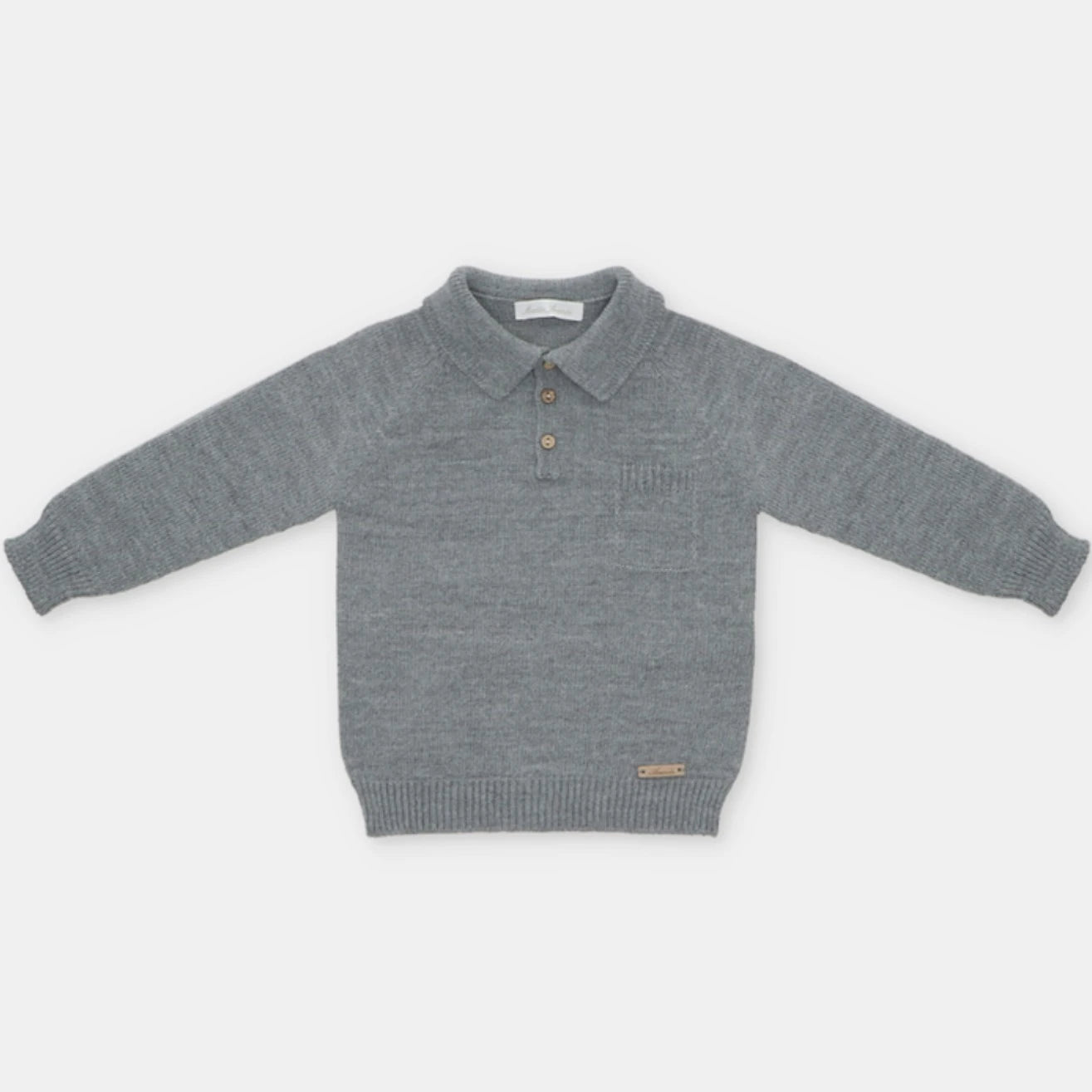 boys grey knit top