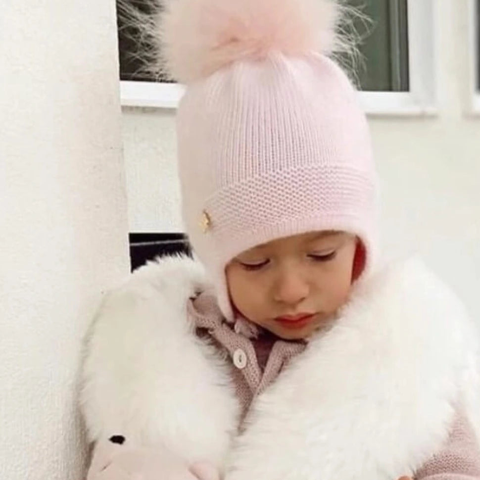 pink aviator hat by petit maison kids