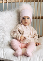 petite maison kids pink aviator hat