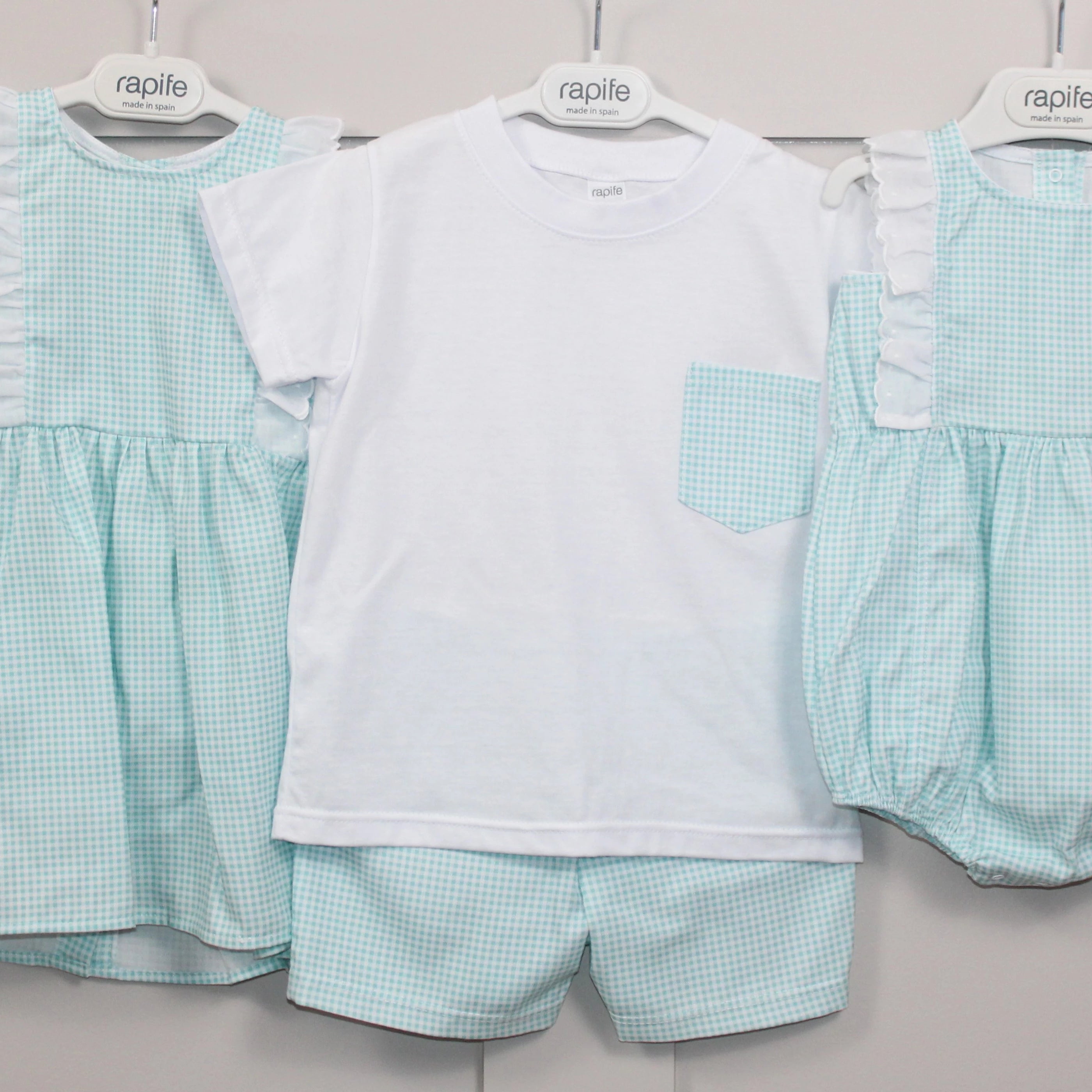 Turquoise Gingham summer collection