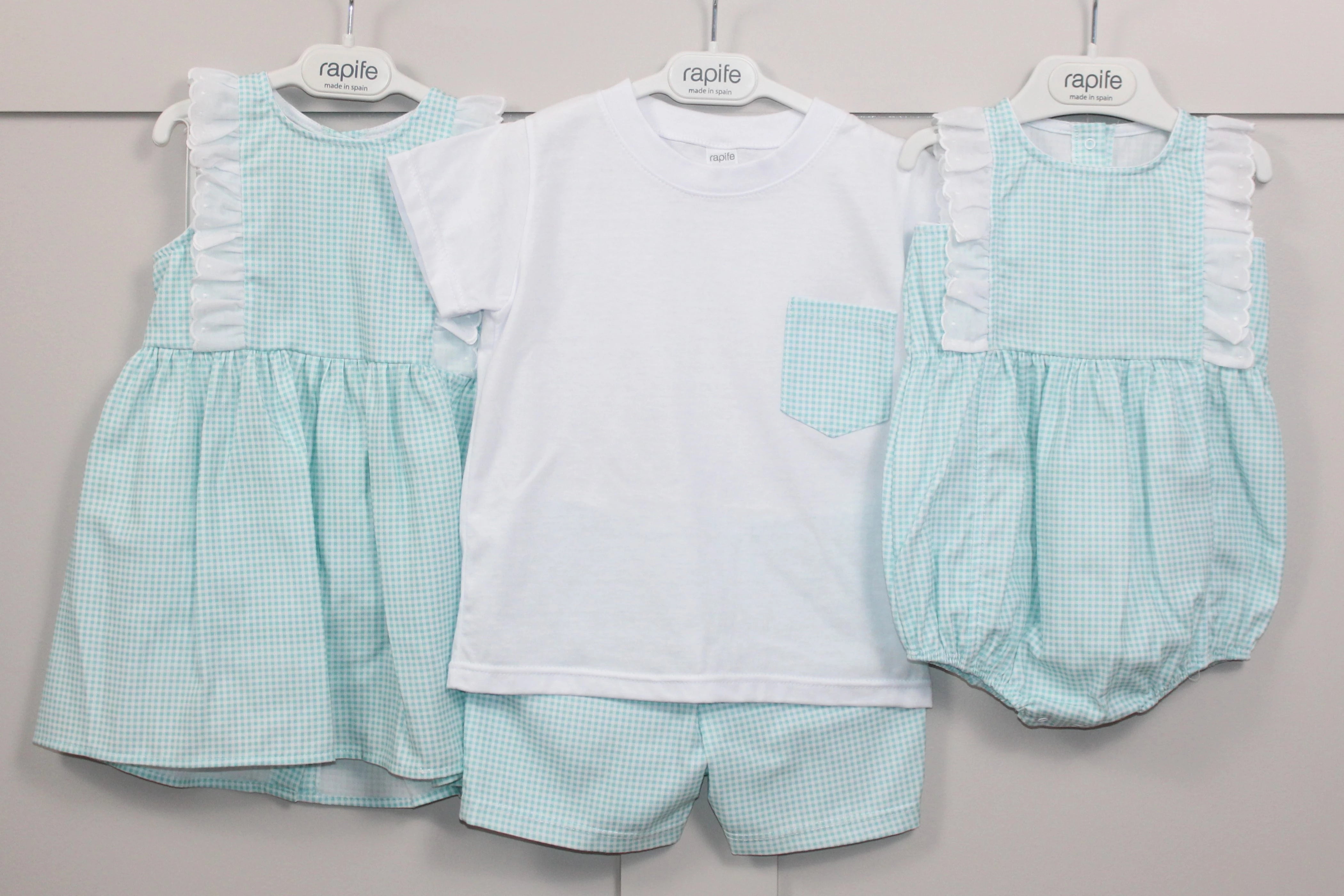 Turquoise Gingham Summer collection