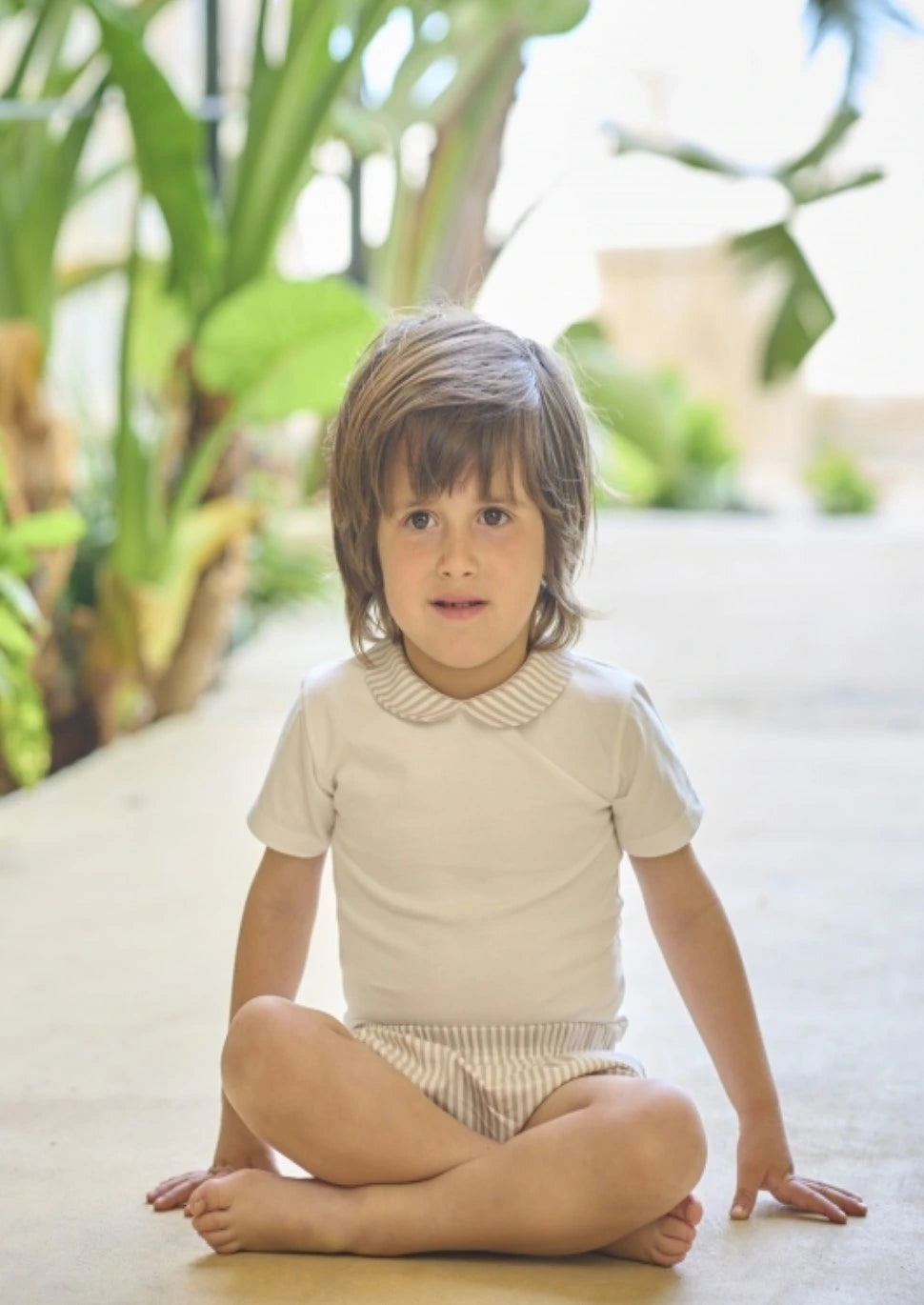rapife camel stripe body suit and shorts set