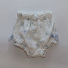 blue floral bodysuit and jam pants by rigola