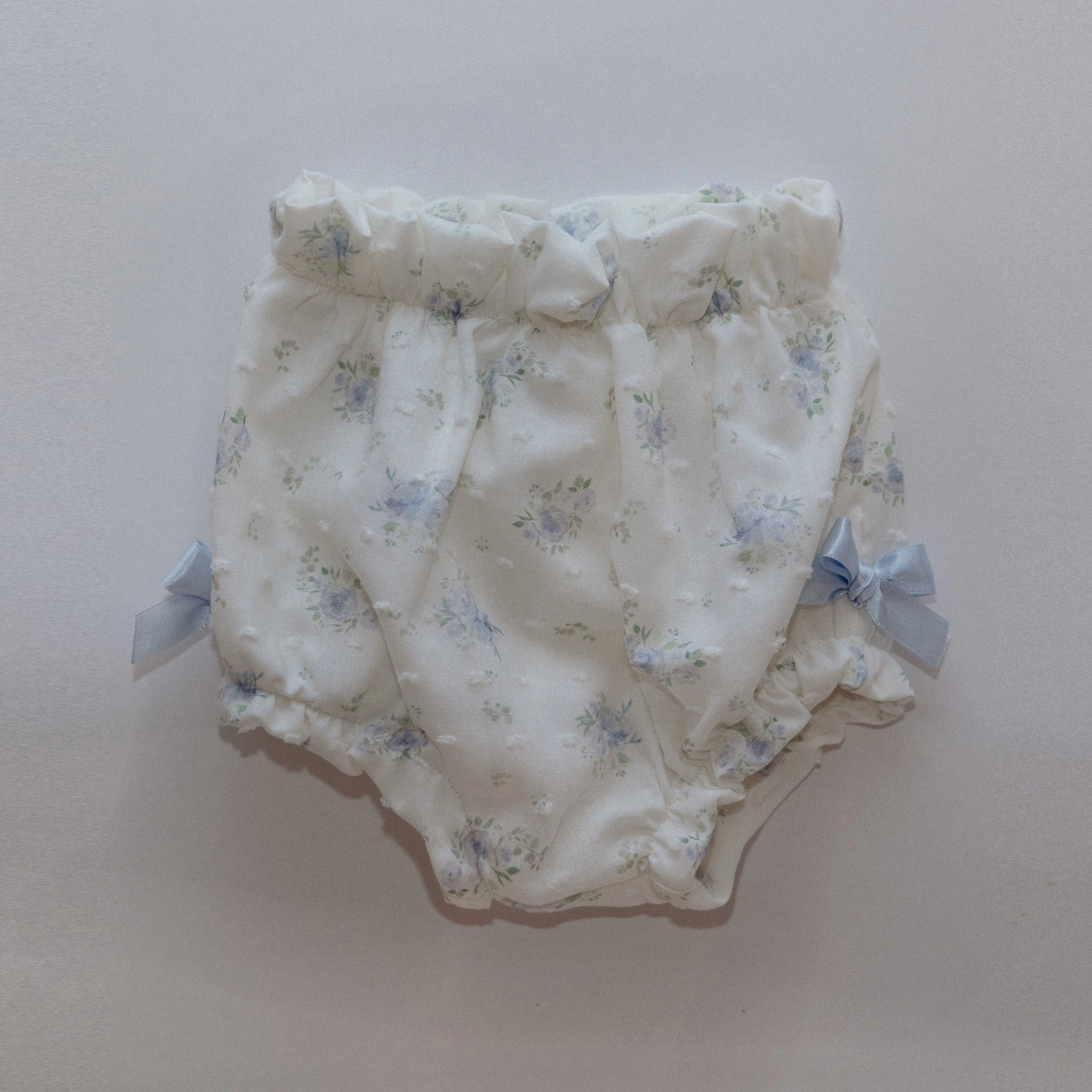 blue floral bodysuit and jam pants by rigola