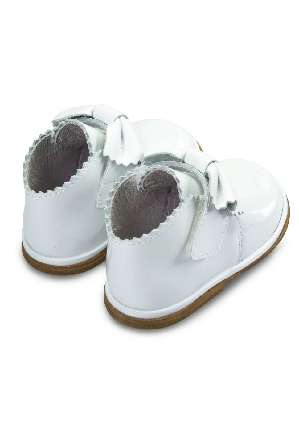 Sharon White Patent Boots - Tor's Children's Wear