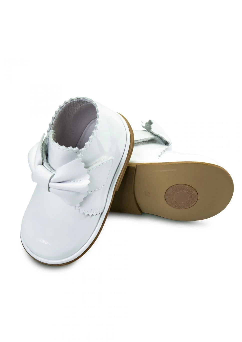 Sharon White Patent Boots - Tor's Children's Wear