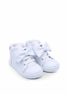 Tatiana White Leather Boots