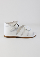 Olivia White Leather Sandals - Tor's Children's Wear