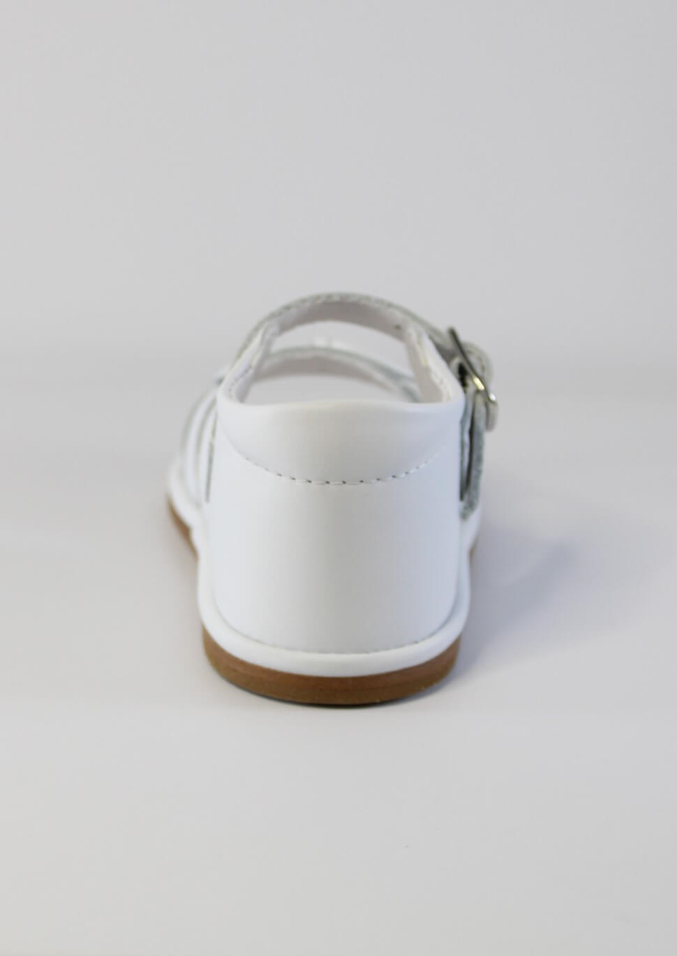 Olivia White Leather Sandals - Tor's Children's Wear