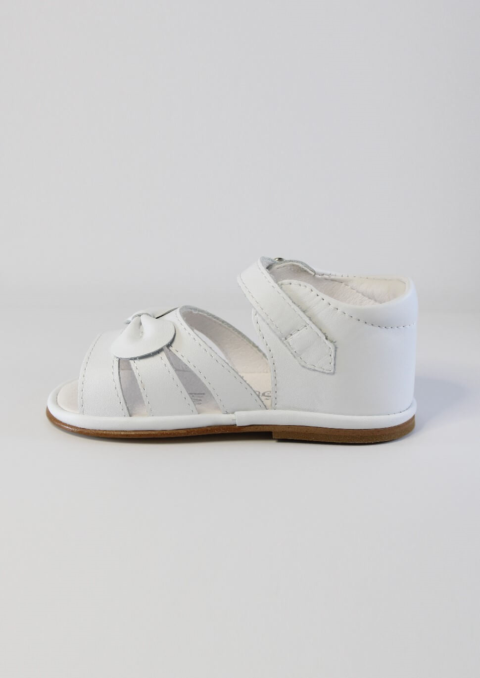 Olivia White Leather Sandals - Tor's Children's Wear