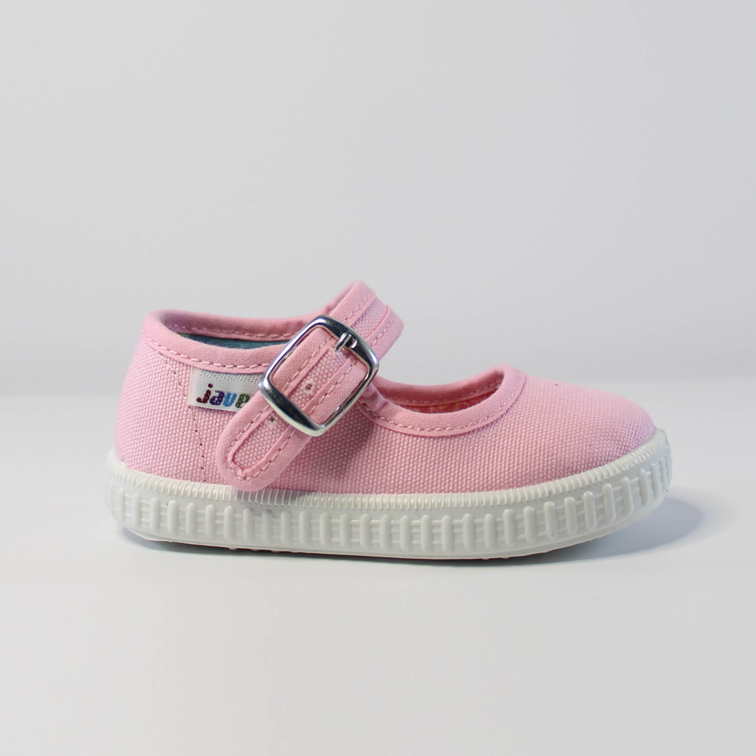 pink canvas mary jane's