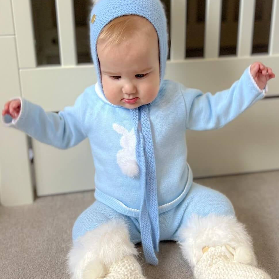 petite maison kids angora booties