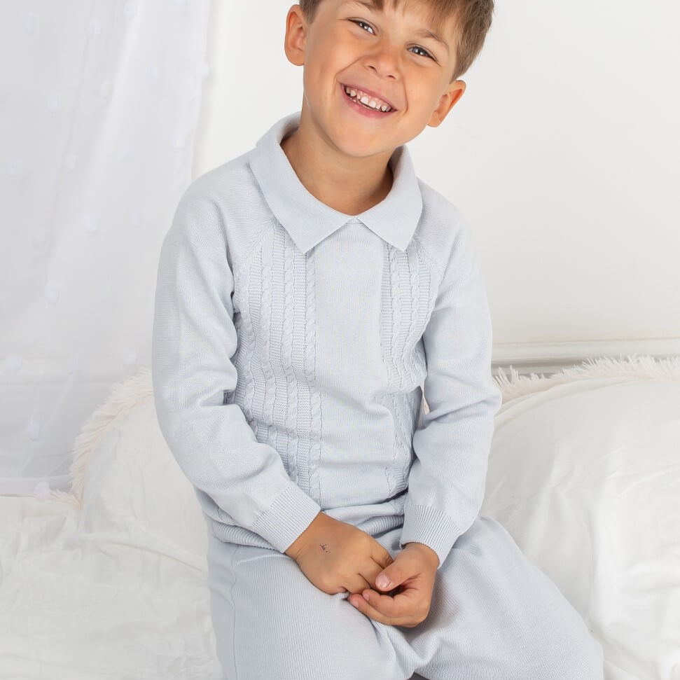 Sky Boys Knit Leisure Set - Tor's Children's Wear