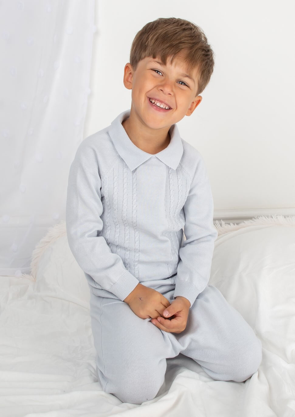 Sky Boys Knit Leisure Set - Tor's Children's Wear