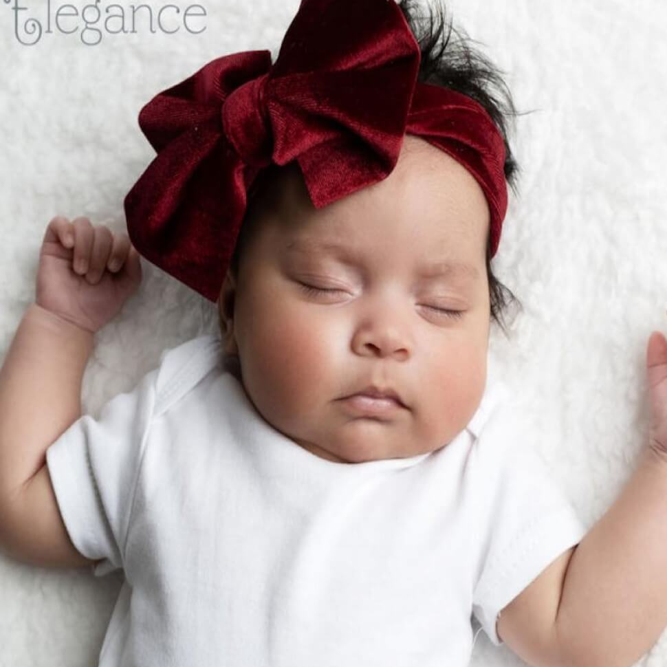 Velour Bowed Headband - Tor's Children's Wear