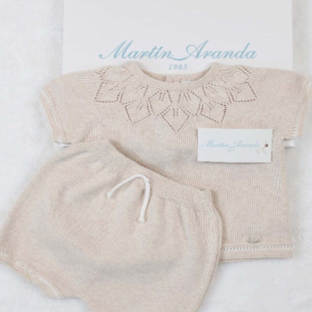 Camel Knit Jumper and Shorts