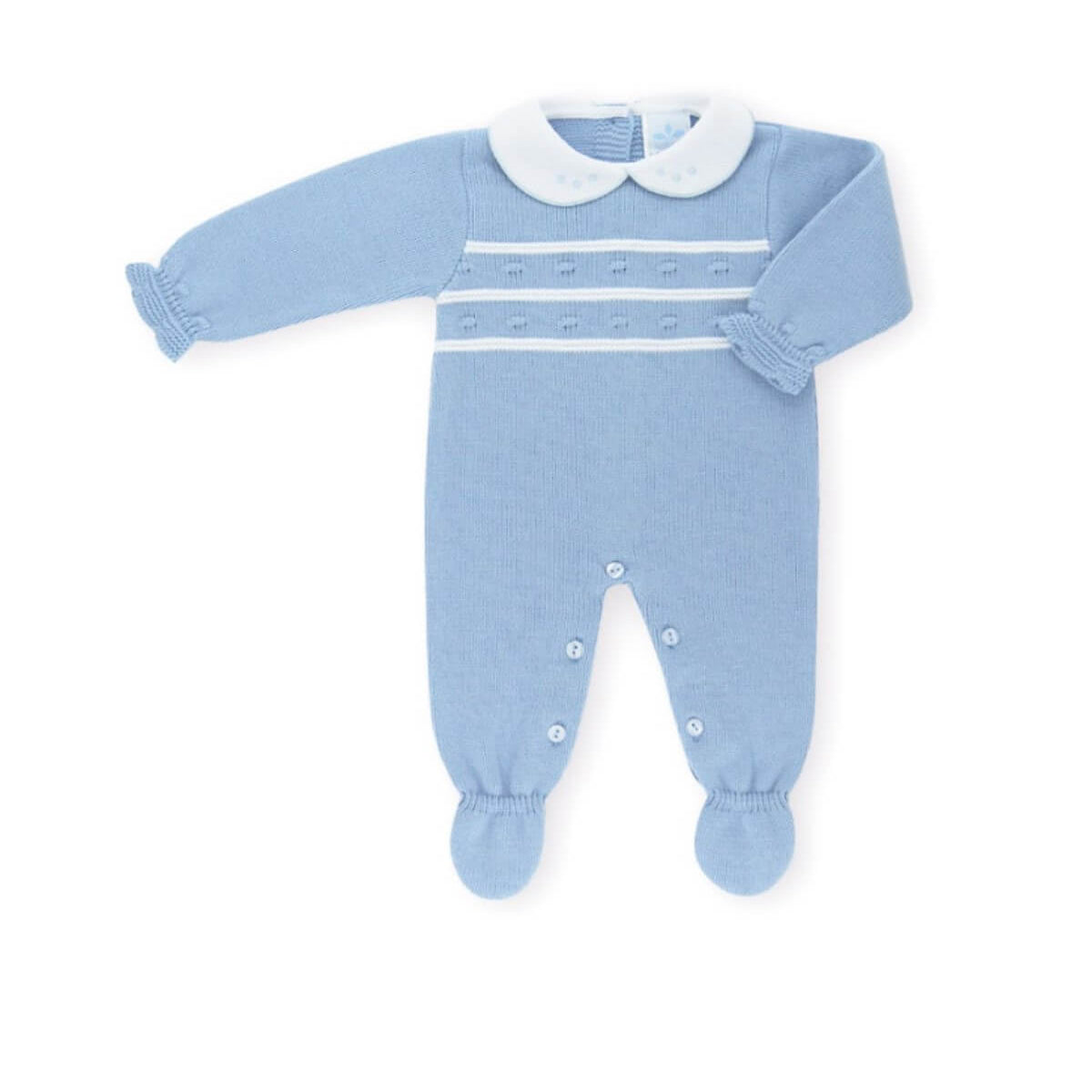 tors childrens wear  "Leo" Sky Knitted Romper