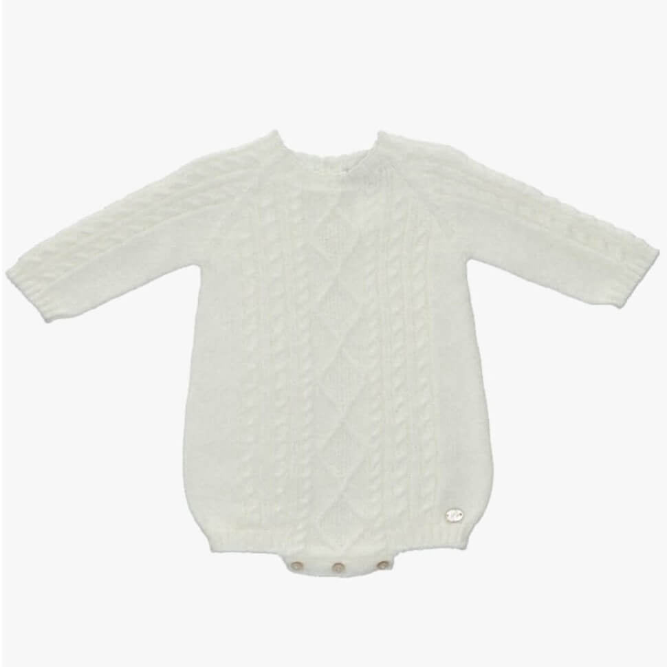 tors childrens wear ivory patterned knit romper by martin aranda